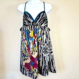 Y2K Babydoll Slip Mini 100% Silk Dress by Boom